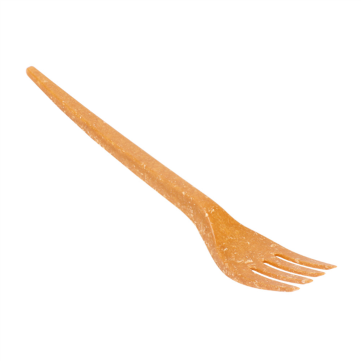 Garfo 17cm Natural Fibra Madeira