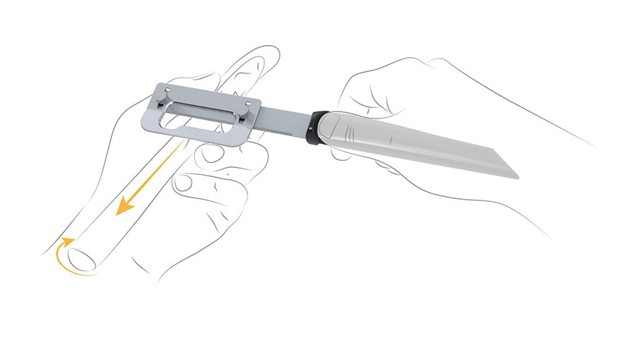 Descascador de Espargos-Direito