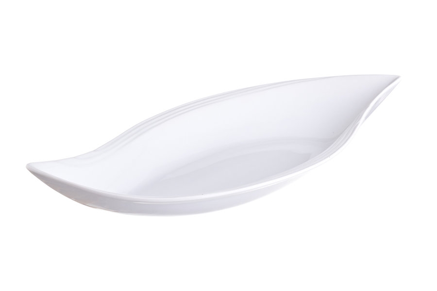 Travessa Folha 36cm Porcelana