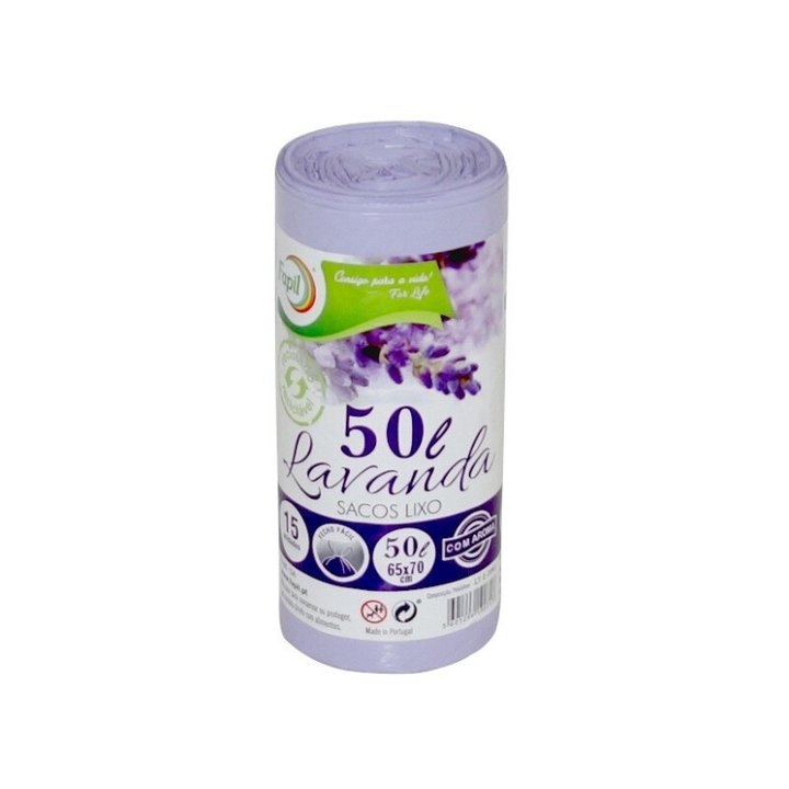 Saco Lixo 50L c/Aroma Lavanda