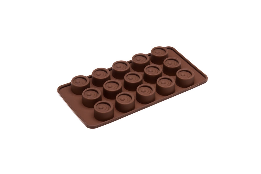 Forma 15 Bombons Silicone Cilindrica