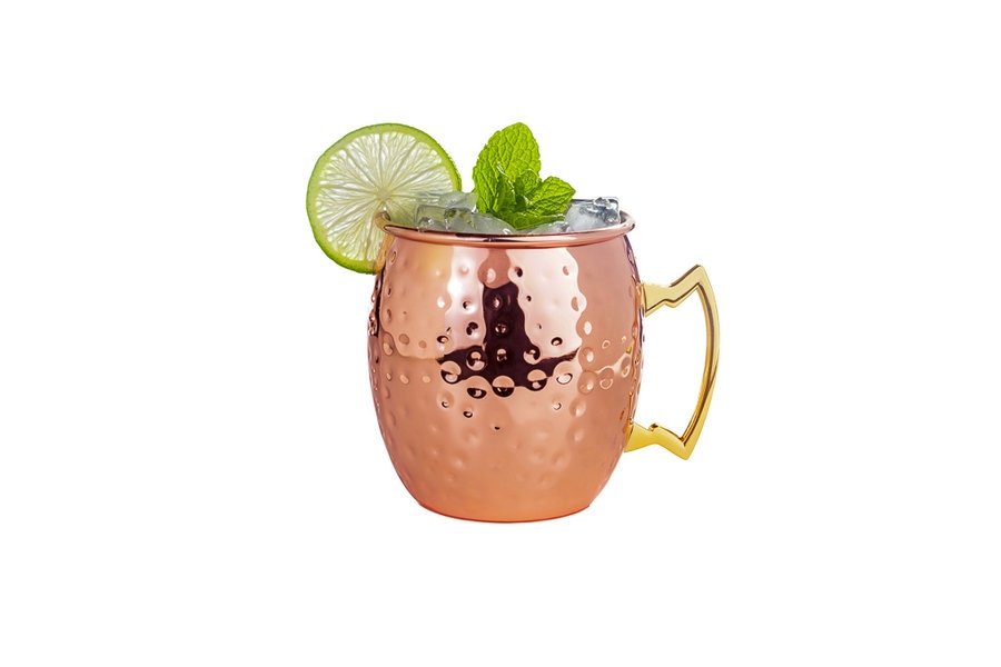 Caneca Cerveja Inox 40cl Rev. a Cobre