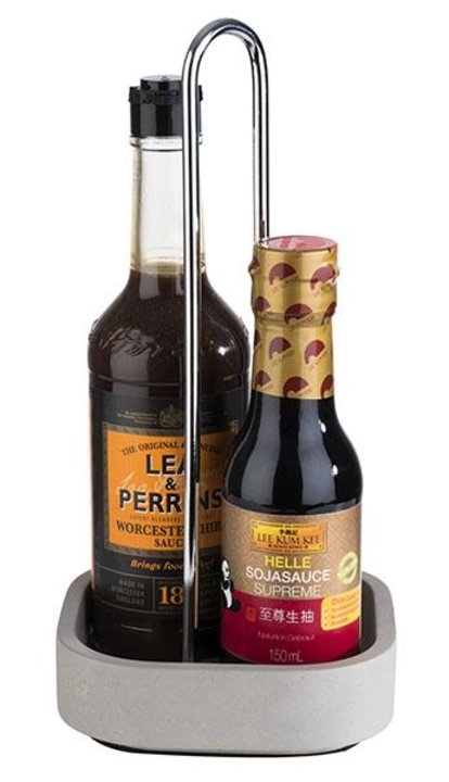 Galheteiro 4 Pecas Base Porcelana