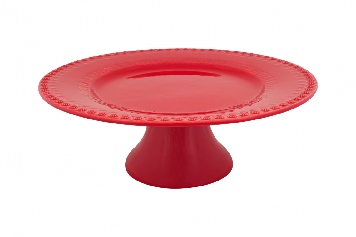 Prato Bolo Arame Vermelho 25cm