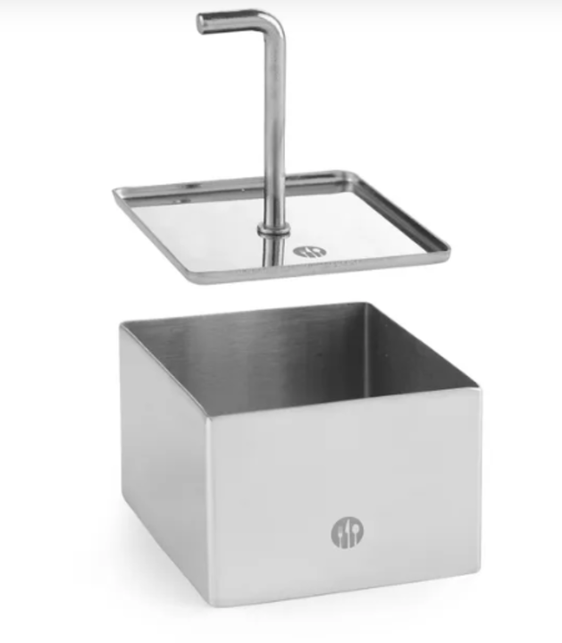 Aro Inox Quadrado 8x8x4.5cm
