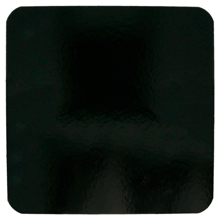 Prato Cart�o 32x32cm Dupla Face Ouro/Negro