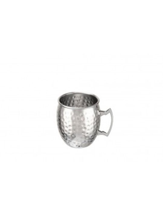 Caneca cerveja inox martelado 55cl
