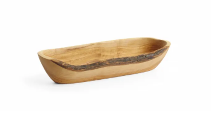 Taa Alongada de Madeira de Oliveira